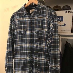 LLBean Fleece-Lined Flannel Shirt